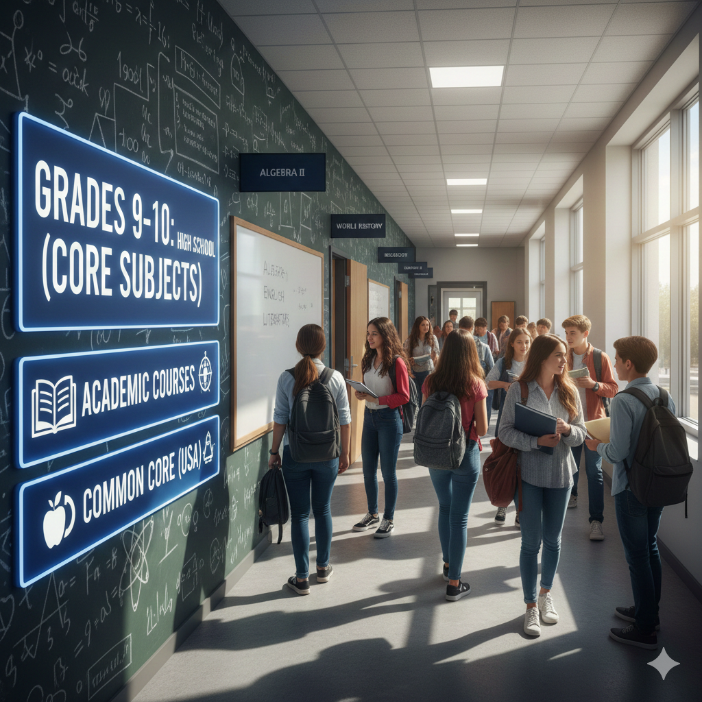 Grades 9–10: High School (Core Subjects)